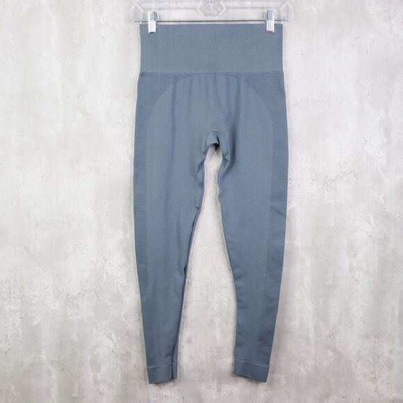 Set Active Leggings Womens Size Medium Gray Blue Sculptflex Seamless Mid-Rise - Picture 1 of 7